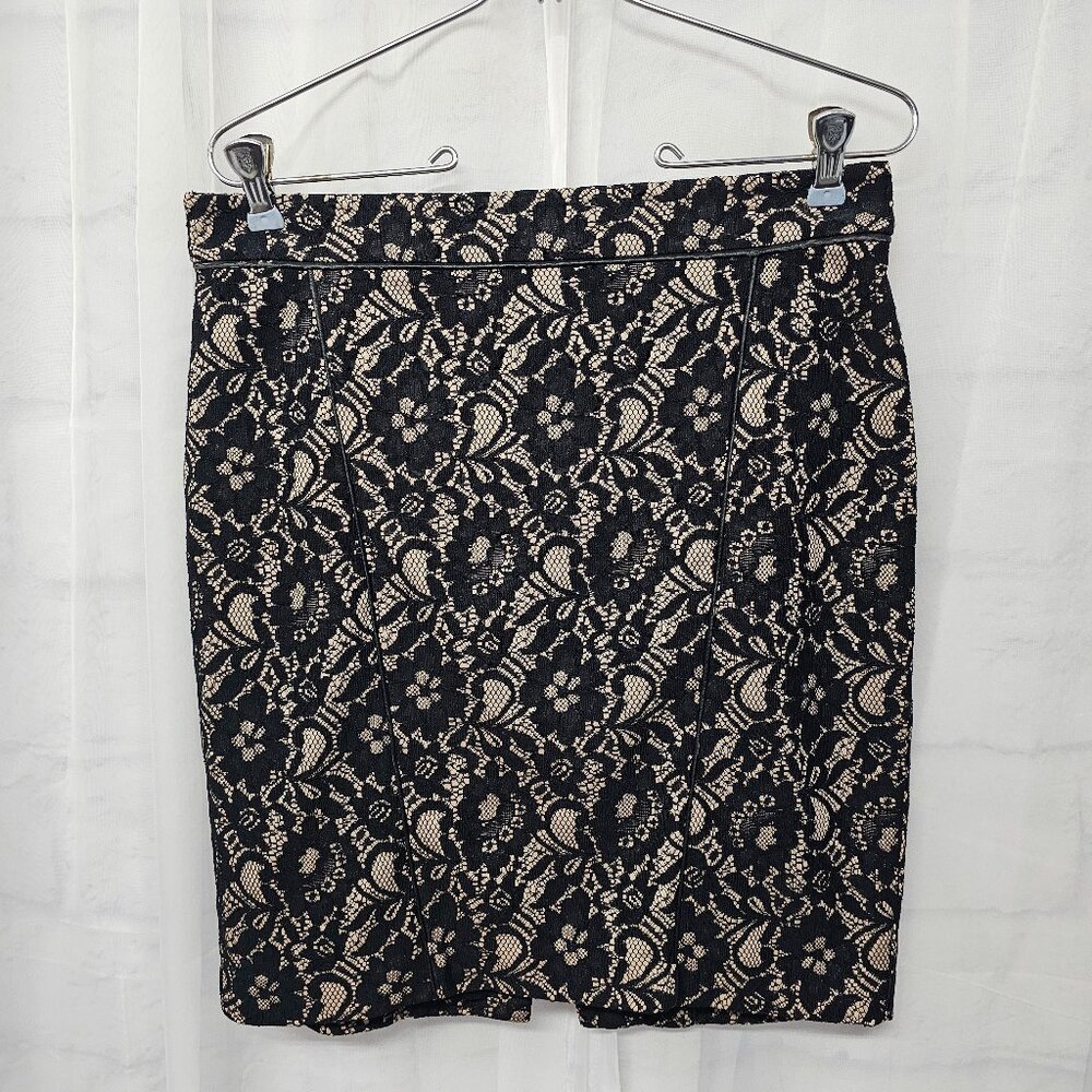 Express Skirt Black Mini Pencil Lace Goth Whimsigoth Retro Bodycon 6